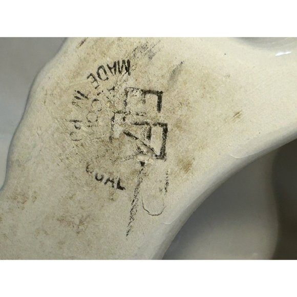 Vintage 1974 Elpa Al Cobaca Portugal Blue Eyed White Cat Figurine w/flowers VGUC - Picture 12 of 12